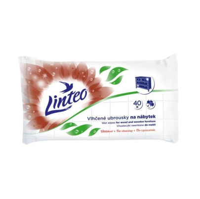 Linteo vlhčené obrúsky na nábytok - 40 ks