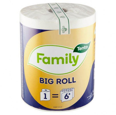 Kuchynská utierka TENTO Family Big roll, 2 vrstvy, 300 útržkov