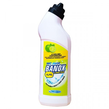 BANOX WC čistič H3PO4+Limetka - 750 ml