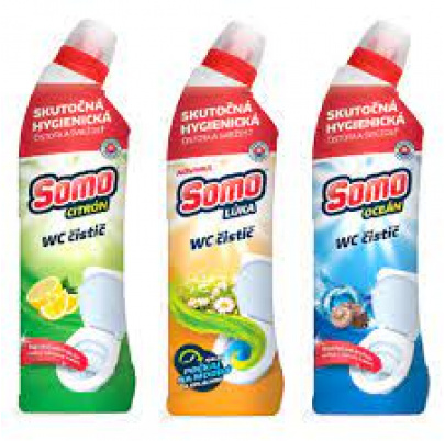 SOMO WC - čistič wc (citrón, oceán, lúka) 750 ml