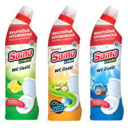 SOMO WC - čistič wc (citrón, oceán, lúka) 750 ml