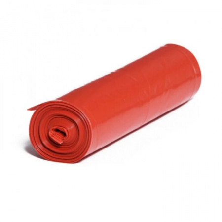 Vrecia 70x110cm-/38 mic/25ks/rolka 120l LDPE červené (kovy, tetrapaky)