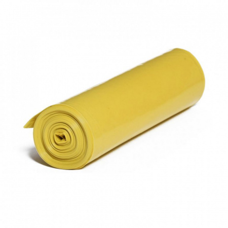 Vrecia 70x110cm/38 mikr./25ks/rolka 120l LDPE žlté (plasty, folie)(128)