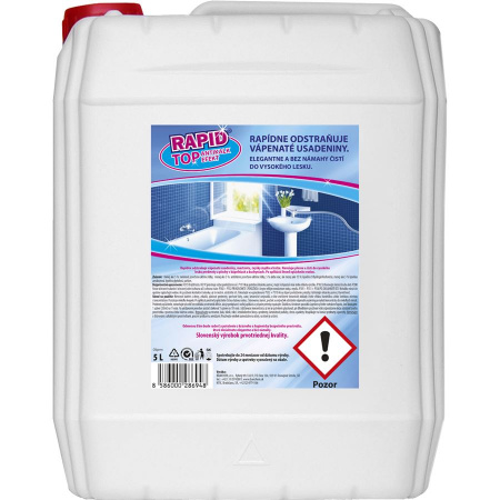 RAPID TOP 5 L bandaska - špeciálny tekutý čistiaci prostriedok. Antikalk efekt