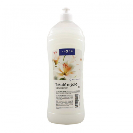 VIONE perleťové tekuté mydlo oceán, broskyňa, biela perleť - 1000 ml
