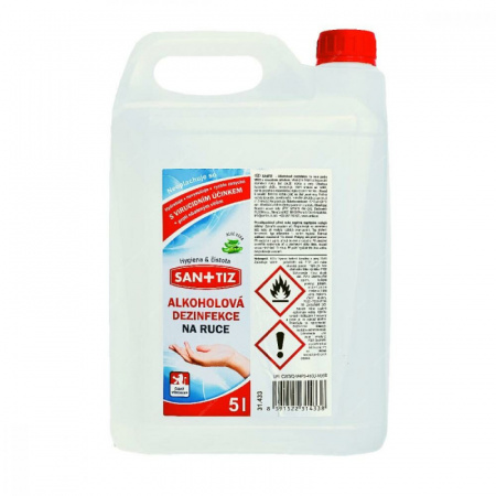 SANITIZ 5 L bandaska - alkoholová dezinfekcia na ruky