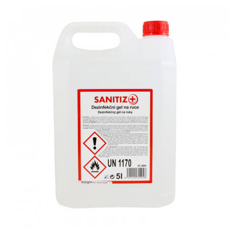 SANITIZ dezinfekčný gél na ruky 5 L bandaska