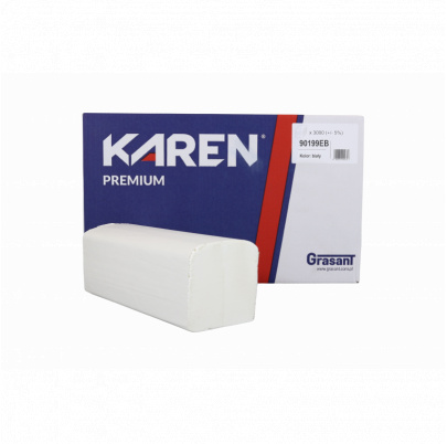 ZZ skladané utierky KAREN 2-vrstvové, 25x20 cm,  