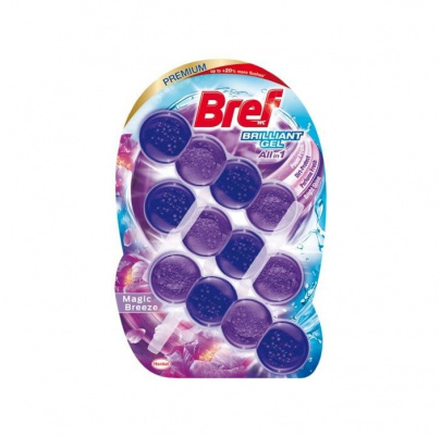 BREF WC Premium Brilliant gel - záves 3 x 42 g