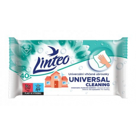 Vlhčené utierky LINTEO univerzálne - 40 ks