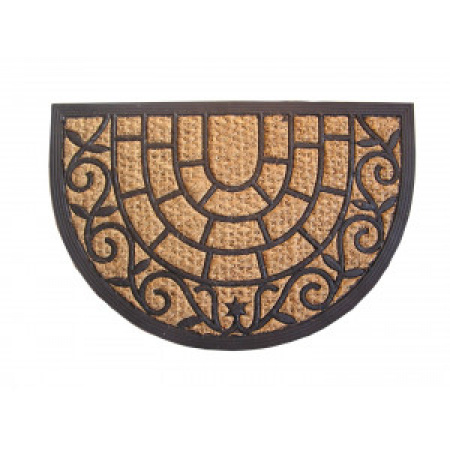 Rohož PANAMA polkruh 75 x 45 cm jutovogumená