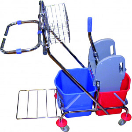 Vozík 2 x 17 l s držiakom vreca a košíkom - Janegal Economic 