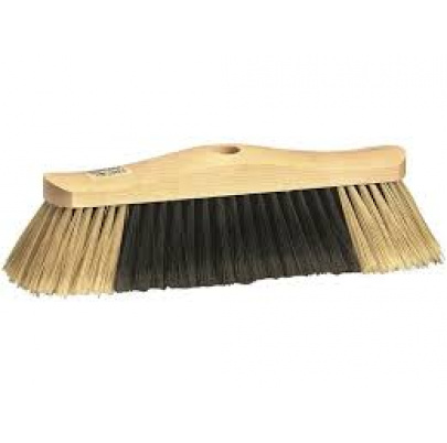 Zmeták 30cm drevený so závitom - dvojfarebný