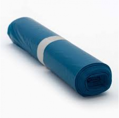 Vrecia 700x1100mm - 100 mic., 120 L, LDPE, 10 ks/rolka, modré hrubé 