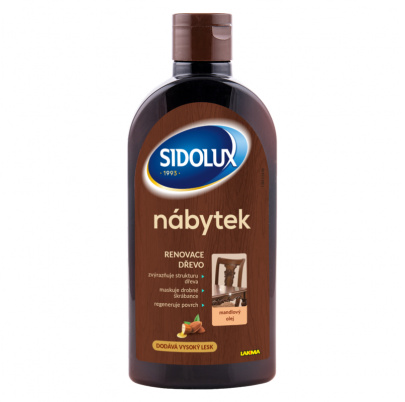 SIDOLUX na nábytok s mandľovým olejom 300 ml