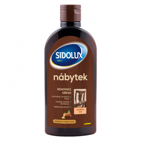 SIDOLUX na nábytok s mandľovým olejom 300 ml