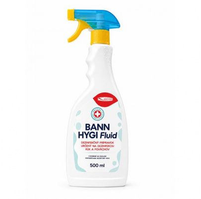 BANN HYGI FLUID dezinfekčný prípravok na ruky a povrchy - 500 ml s MR