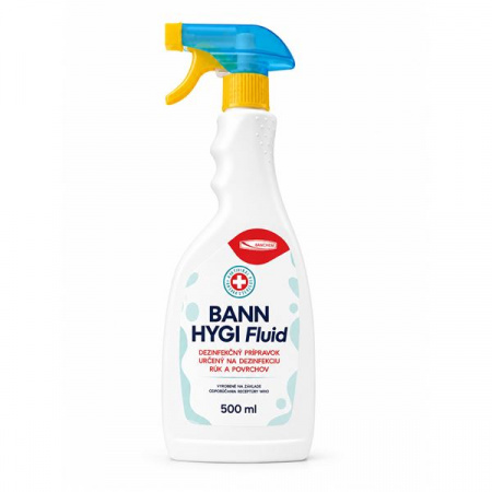 BANN HYGI FLUID dezinfekčný prípravok na ruky a povrchy - 500 ml s MR