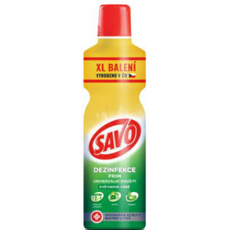 SAVO PRIM  čistiaci a dezinfekčný prípravok - 1,2 L
