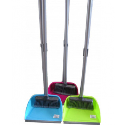Lopatka s metličkou s tyčami 80 cm