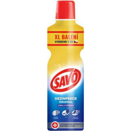 SAVO dezinfekčný a čistiaci prípravok na plochy a povrchy - 1,2 L
